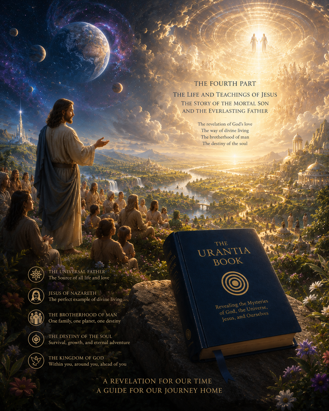 Inspiring image alluding to Part IV, The Life and Teachings of Jesus